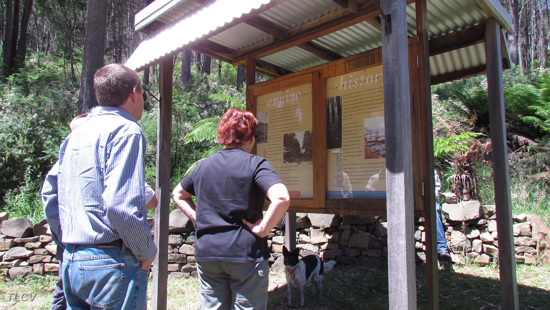 16-Michael & Pam study the history of The Washington.JPG